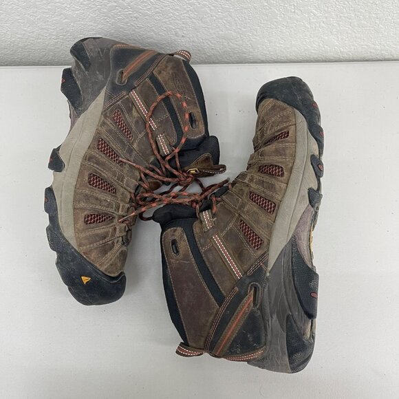 Keen Flint Mid Steel Safety Toe Leather Lace Work Boots Shoes 1007972D Mens 13 D main image 4